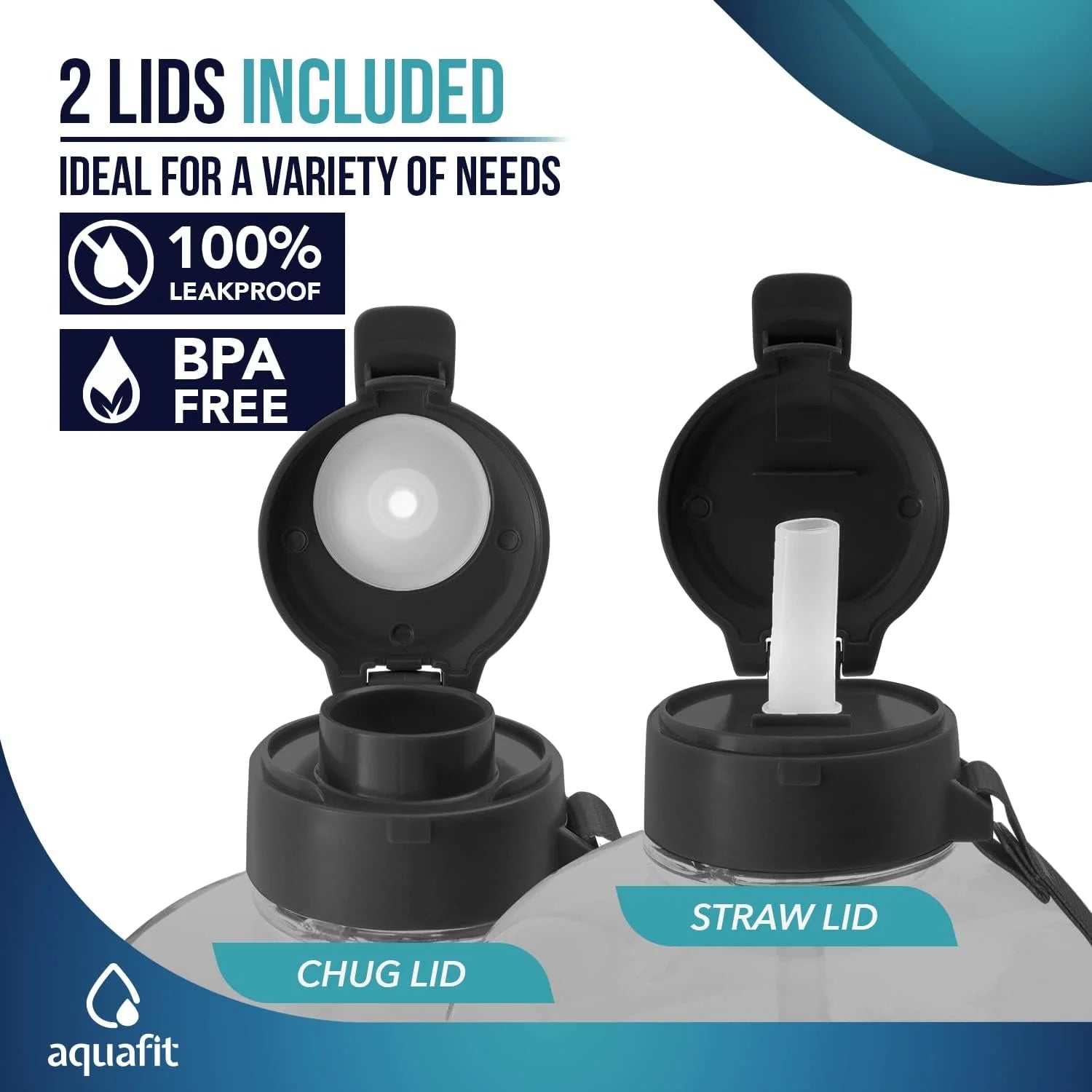 - Water Bottle with Straw - Motivational Big Water Bottle with Time Marker - Half Gallon, Gray Fade