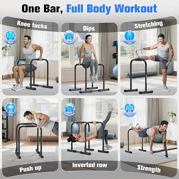 Power Tower Pull Pull up Rod Stand, Adjustable Height Heavy Duty Multi Functional Fitness Training Equipment
