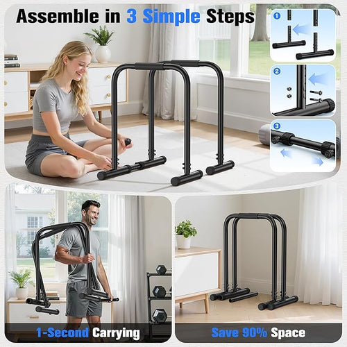 Power Tower Pull Pull up Rod Stand, Adjustable Height Heavy Duty Multi Functional Fitness Training Equipment